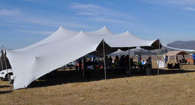 RHI sponsors stretch tents for the African 3D Heli Challenge