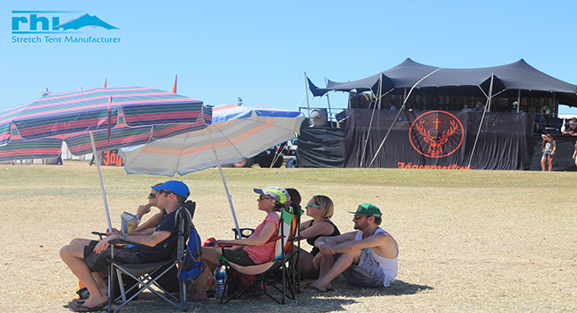 Branded stretch tent for Jagermeister