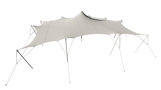 white-stretch-tent-fabric